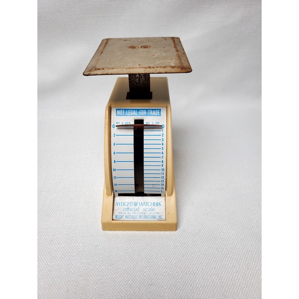 Vintage Weight Watchers Mini Plastic Mechanical‎ Food Scale 1968